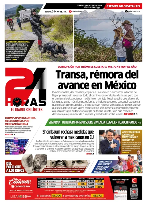 Portada de 24 Horas