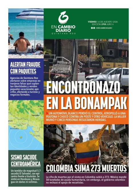 Portada de En Cambio - Quintana Roo (contraportada)