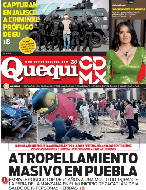 Portada de Quequi CDMX (contraportada) del 2026-08-14