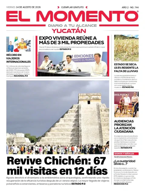 Portada de El Momento Yucatan
