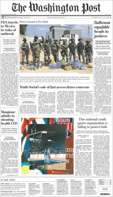 Portada de The Washington Post