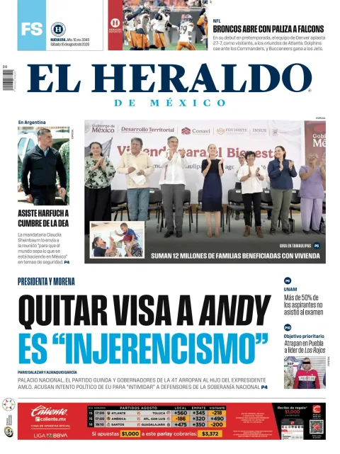 Portada de El Heraldo de Mexico