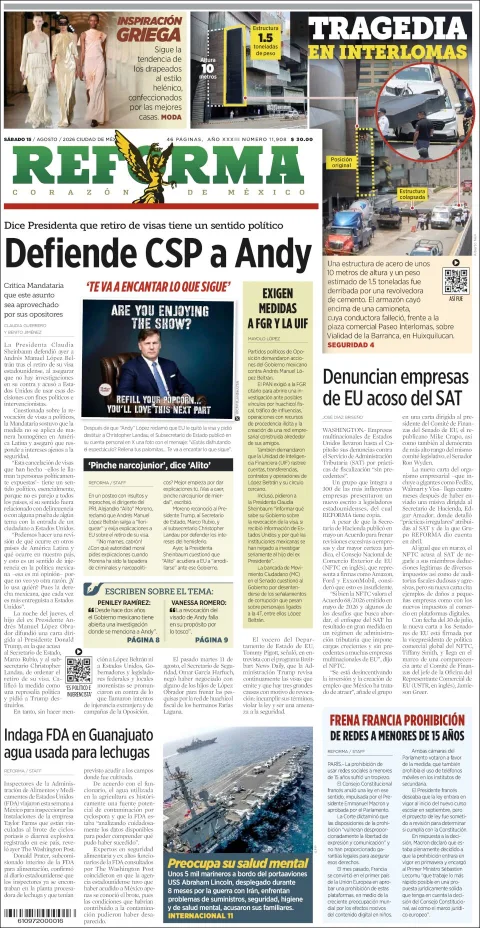 Portada de Reforma
