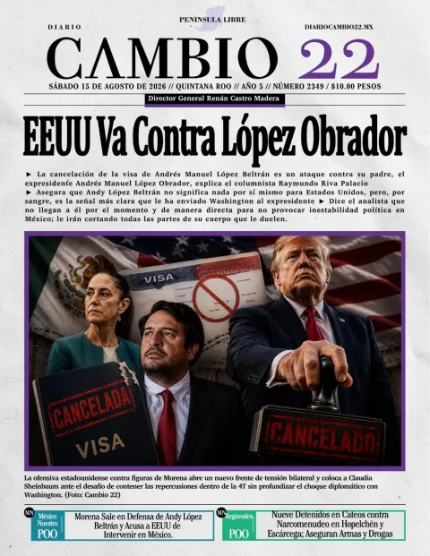 Portada de Diario Cambio 22 (portada)