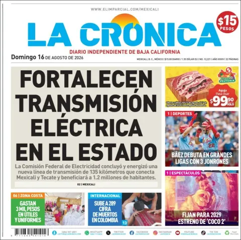 Portada de La Cronica