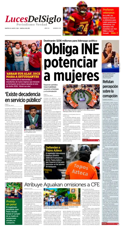 Portada de Luces del Siglo