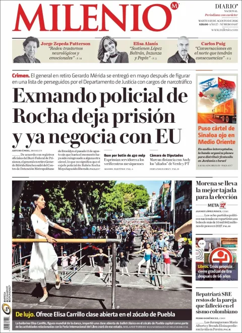 Portada de Milenio del 2026-08-18