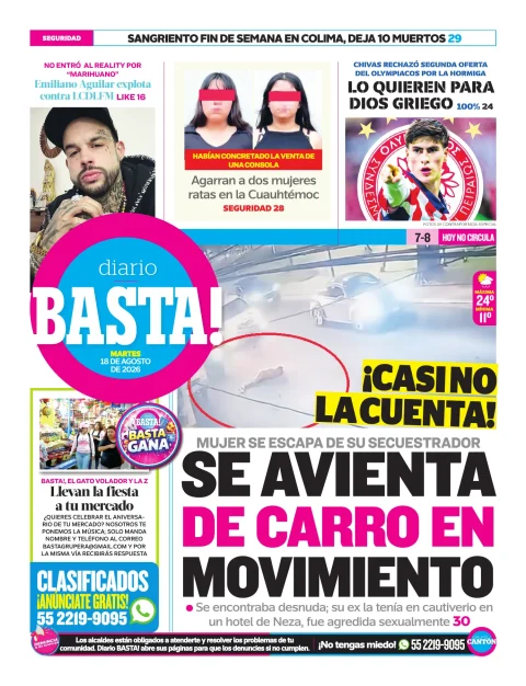 Portada de Basta! (contraportada)