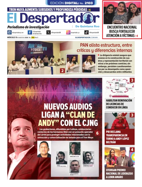 Portada de El Despertador de Quintana Roo