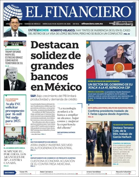 Portada de El Financiero del 2026-08-19
