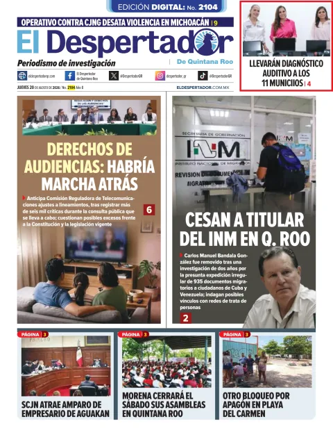 Portada de El Despertador de Quintana Roo