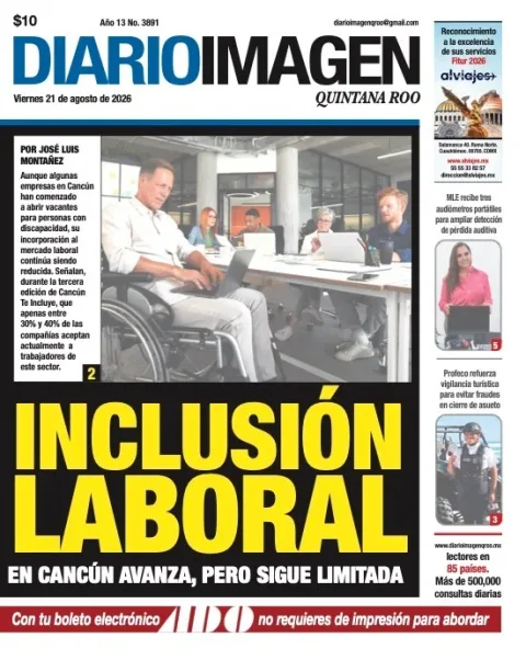 Portada de Diario Imagen Quintana Roo del 2026-08-21