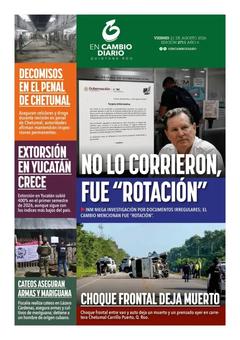 Portada de En Cambio - Quintana Roo (contraportada)
