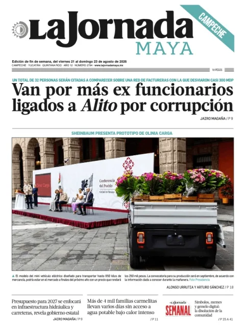 Portada de La Jornada Maya Campeche del 2026-08-21