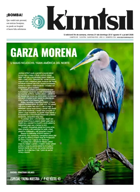 Portada de La Jornada - Kiintsil del 2026-08-21