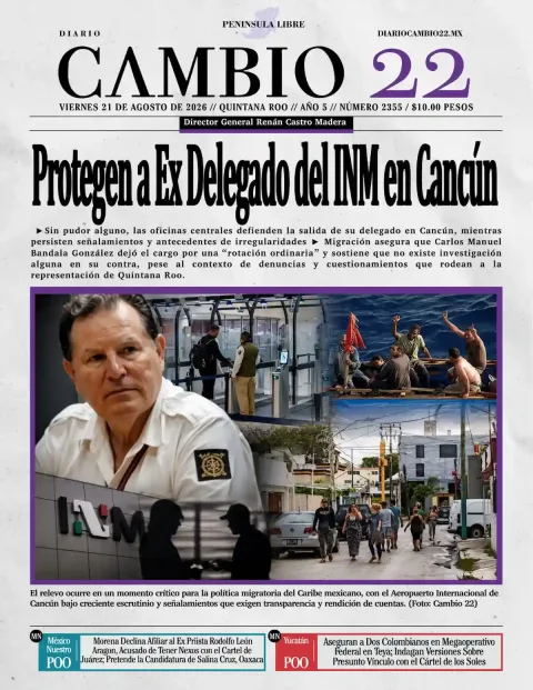 Portada de Diario Cambio 22 (portada) del 2026-08-21