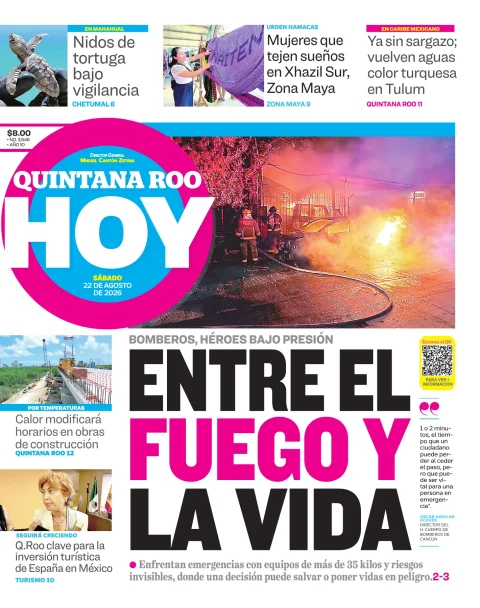 Portada de Quintana Roo Hoy (portada)
