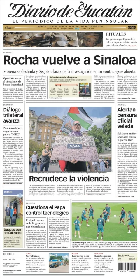 Portada de Diario de Yucatán