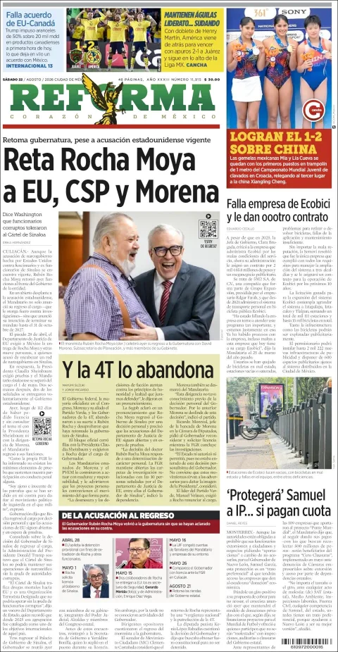 Portada de Reforma