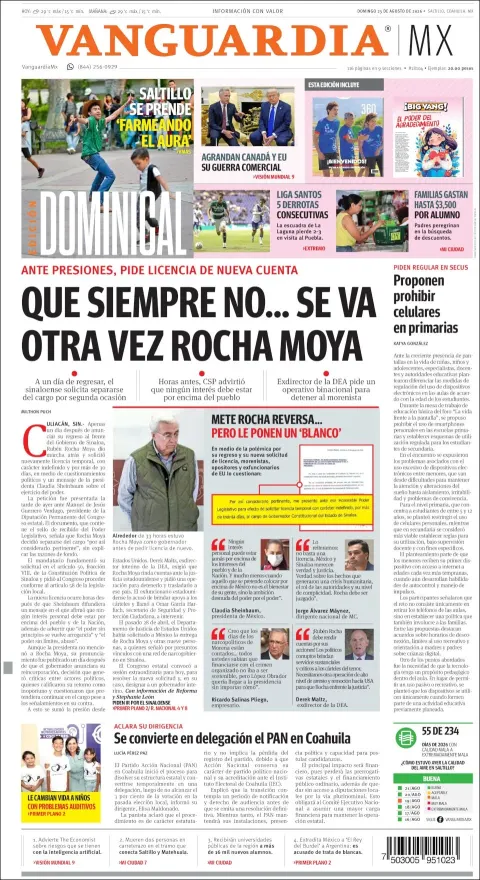 Portada de Vanguardia