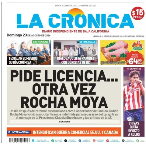 Portada de La Cronica