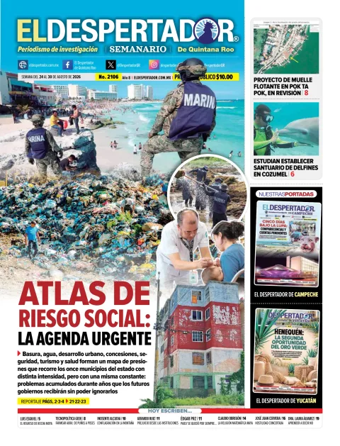 Portada de El Despertador de Quintana Roo