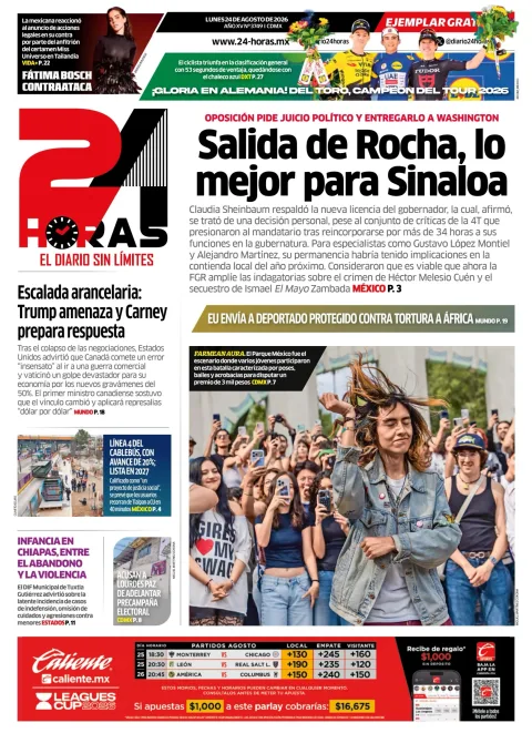 Portada de 24 Horas