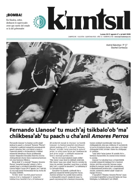 Portada de La Jornada - Kiintsil del 2026-08-24