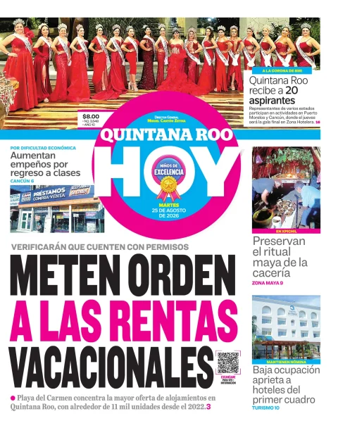Portada de Quintana Roo Hoy (portada)