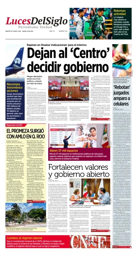 Portada de Luces del Siglo