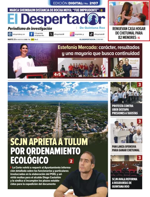 Portada de El Despertador de Quintana Roo