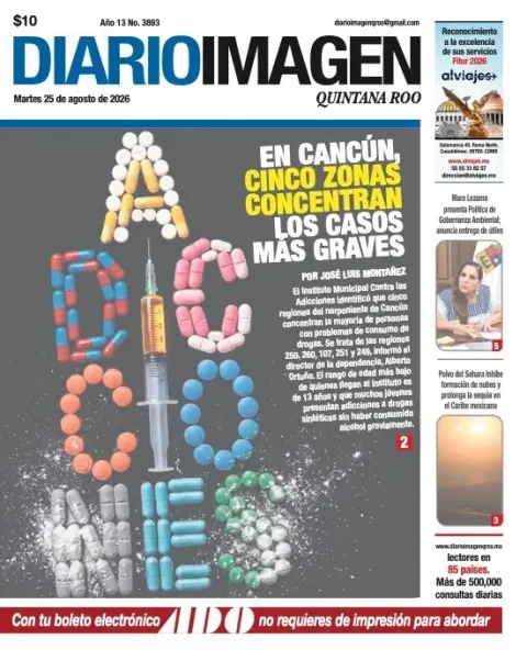 Portada de Diario Imagen Quintana Roo del 2026-08-25
