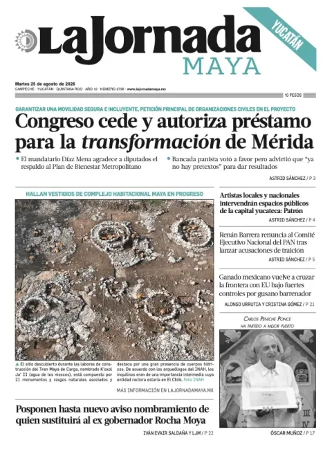 Portada de La Jornada Maya Yucatán del 2026-08-25