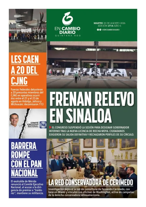 Portada de En Cambio - Quintana Roo (contraportada)