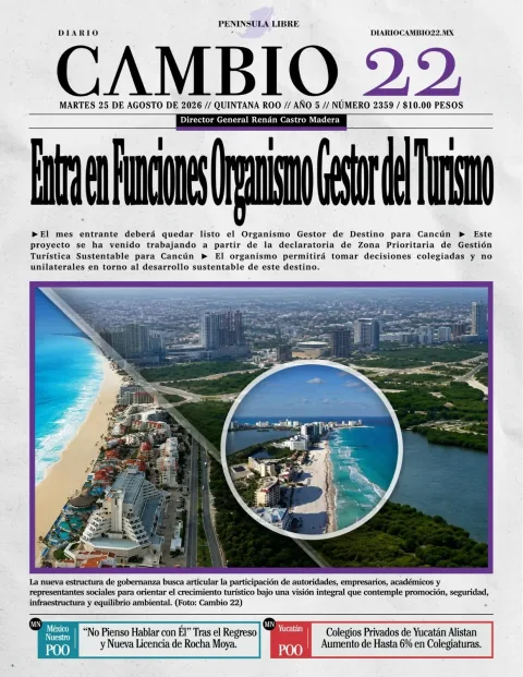 Portada de Diario Cambio 22 (portada) del 2026-08-25