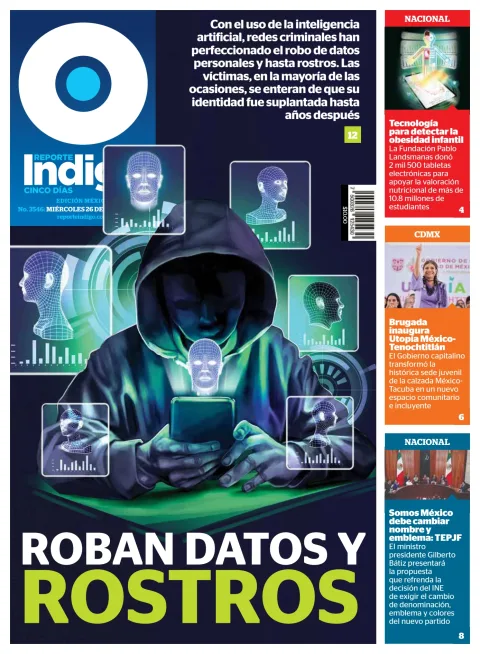 Portada de Reporte Indigo Nacional del miércoles, 26 de agosto de 2026