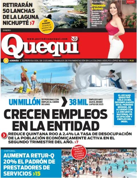 Portada de Quequi (contraportada) del miércoles, 26 de agosto de 2026