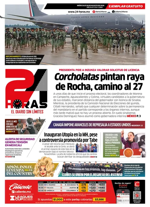 Portada de 24 Horas
