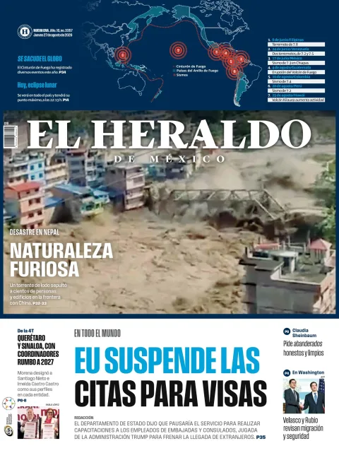 Portada de El Heraldo de Mexico