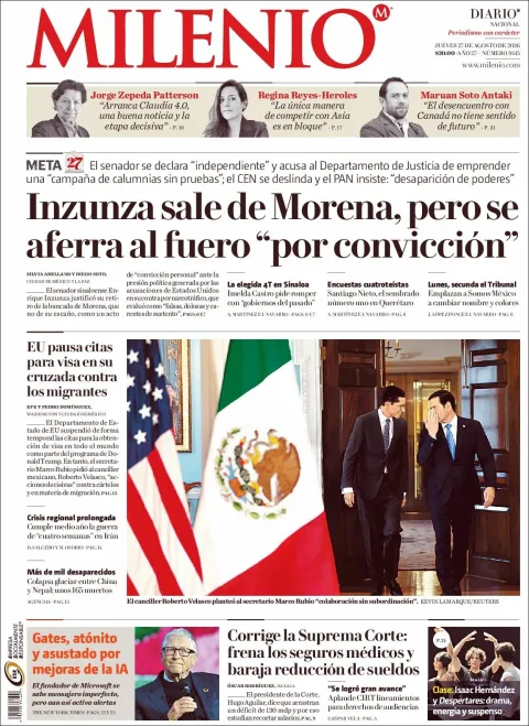 Portada de Milenio