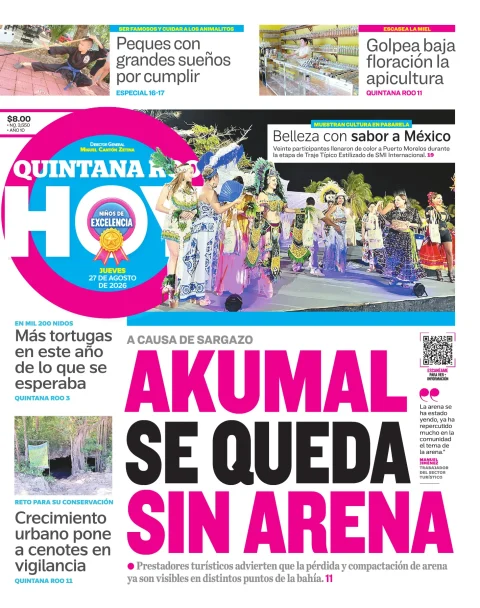 Portada de Quintana Roo Hoy (portada)
