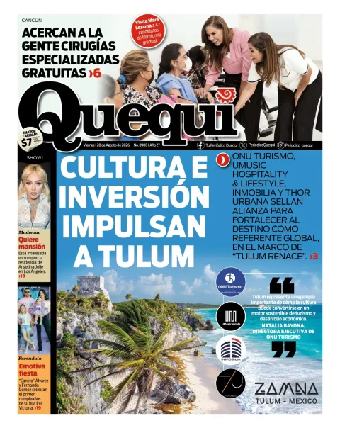 Portada de Quequi del viernes, 28 de agosto de 2026