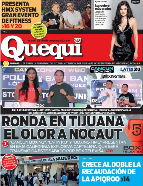 Portada de Quequi (contraportada) del viernes, 28 de agosto de 2026