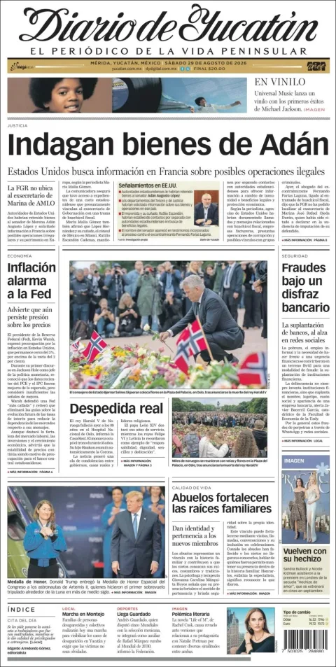 Portada de Diario de Yucatán