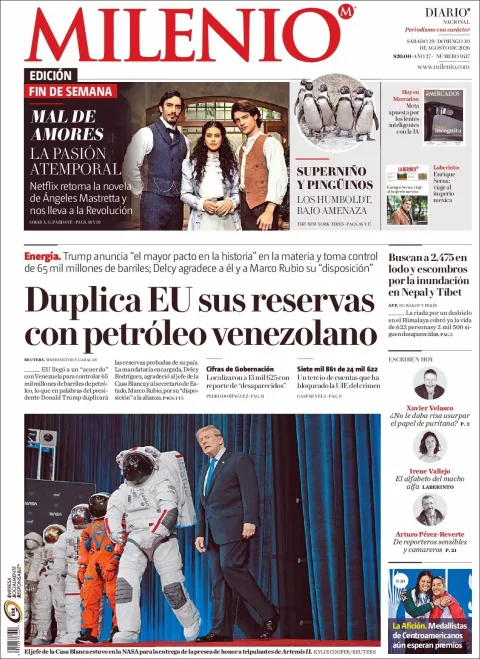 Portada de Milenio