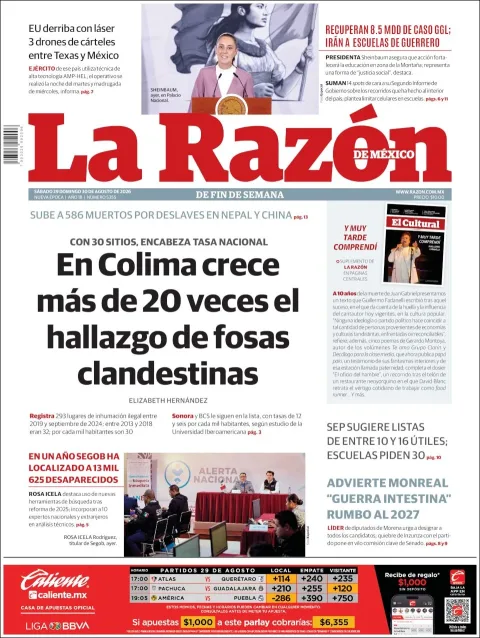Portada de La Razon