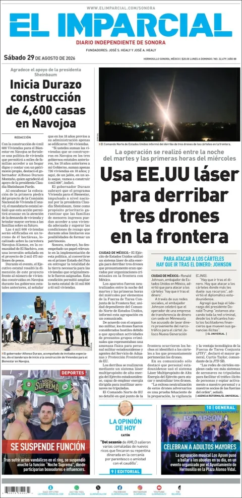 Portada de El Imparcial