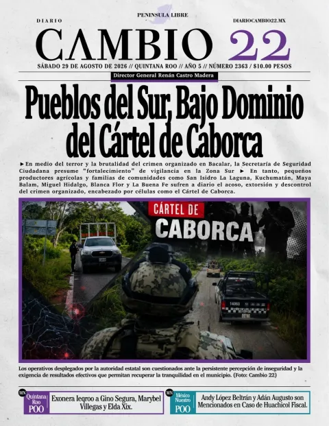 Portada de Diario Cambio 22 (portada)