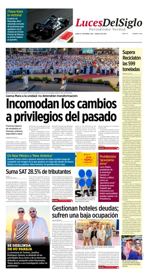 Portada de Luces del Siglo