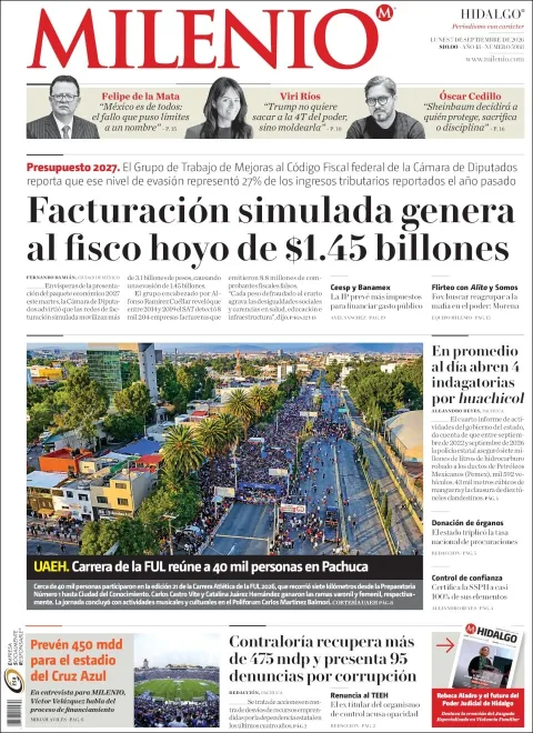Portada de Milenio Hidalgo